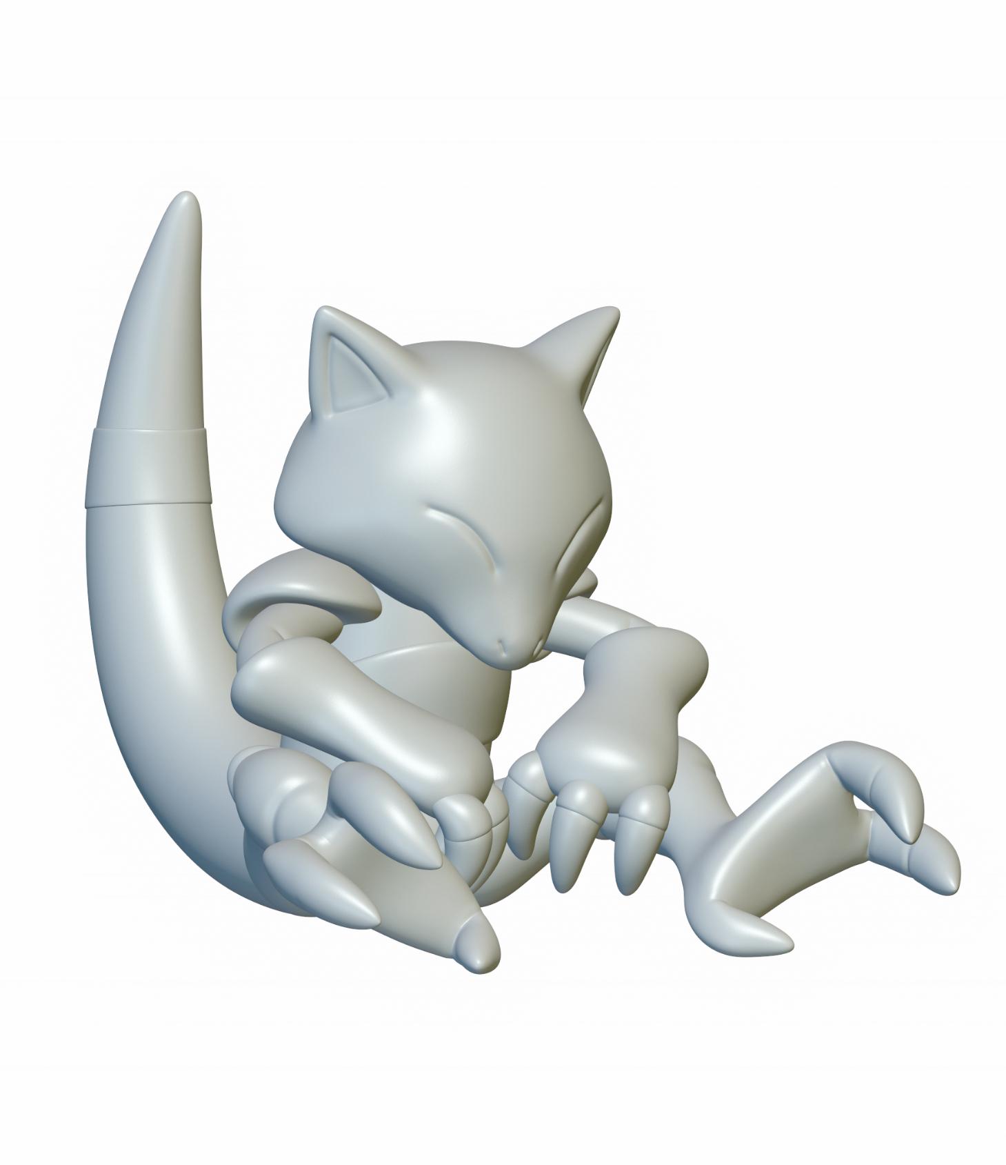 Pokemon Abra #63 - Optimized for 3D Printing 3d model