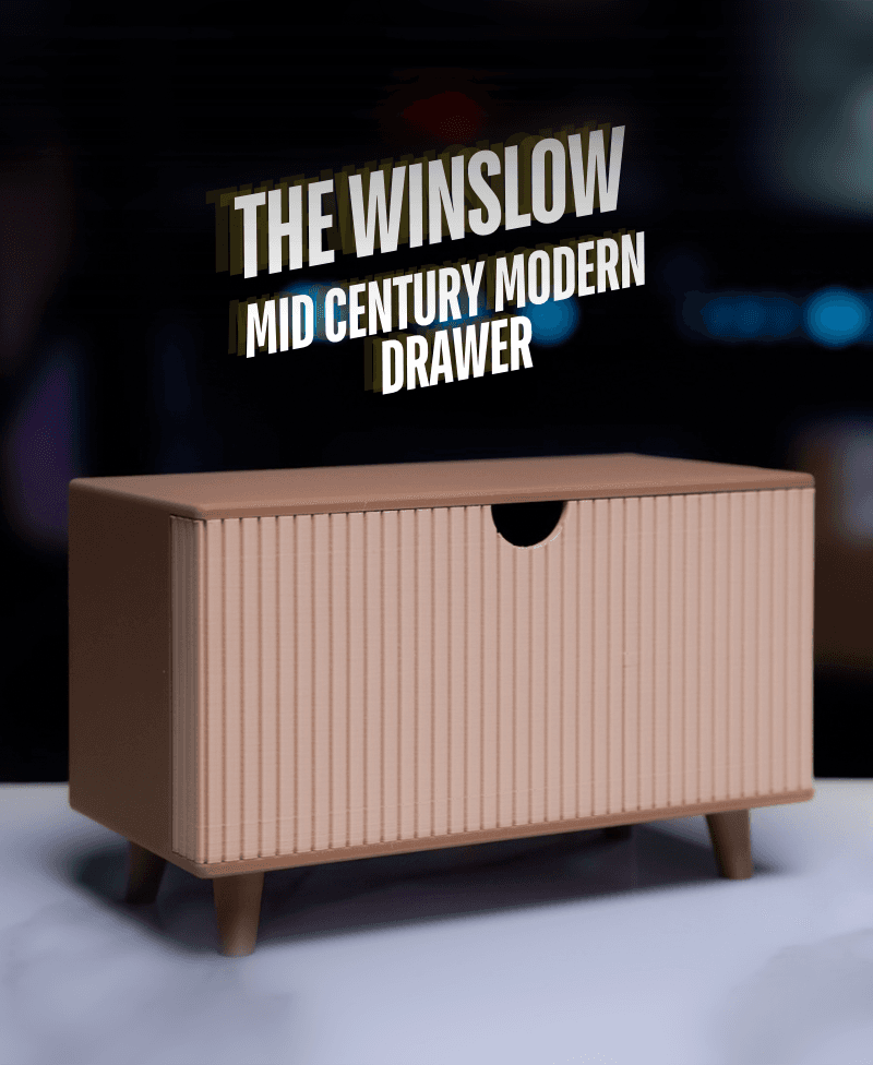 The Winslow - Mid Century Modern Drawer 3d model