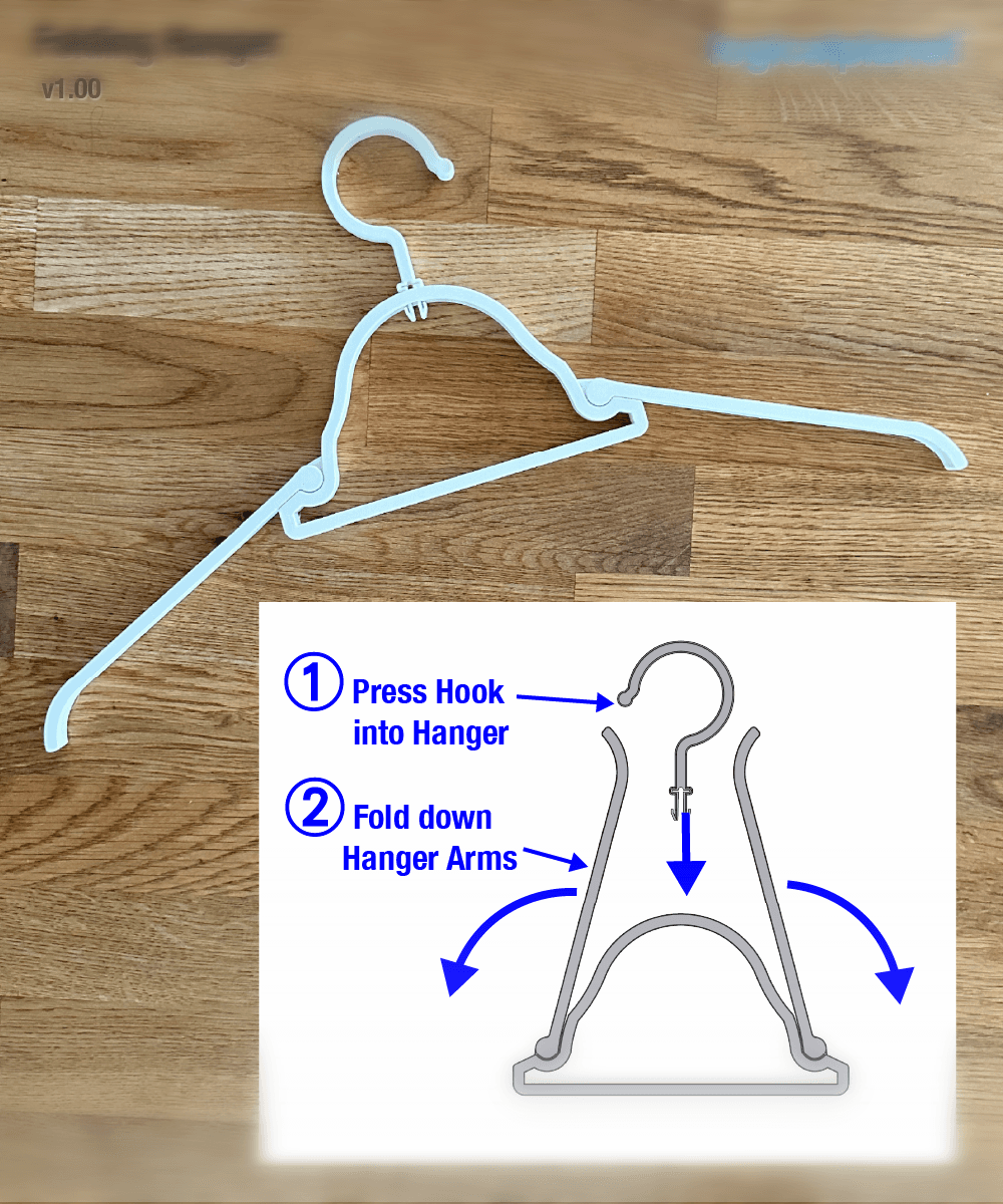 Folding Hanger 3d model