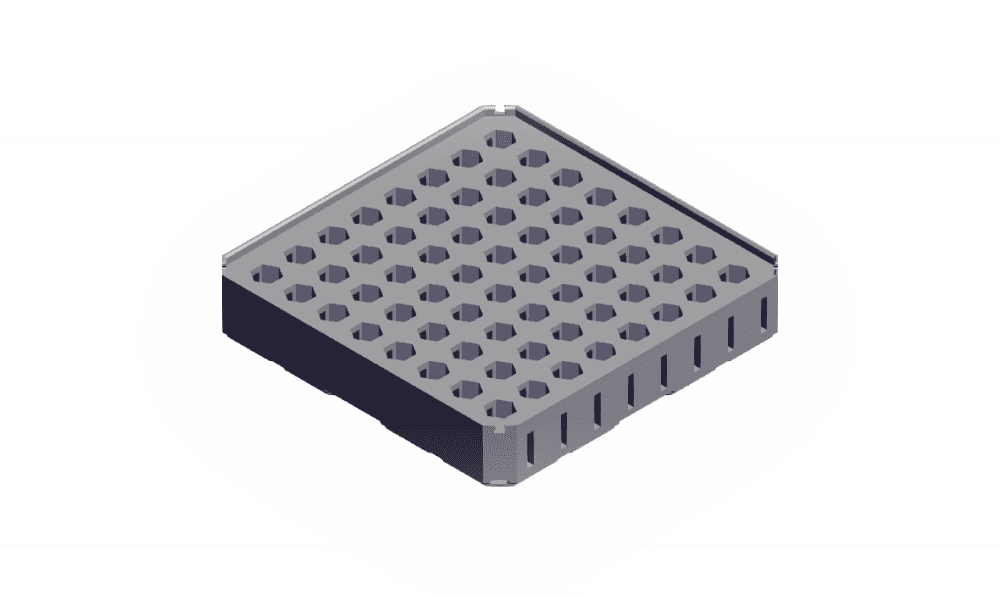 Multibin - 2x2x0.5H Hex Bit Insert.stl 3d model