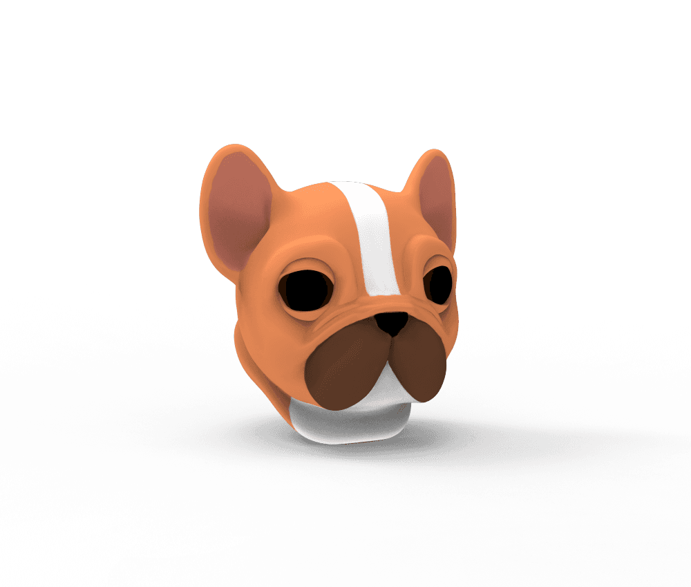 Frenchie, the French Bulldog 3d model