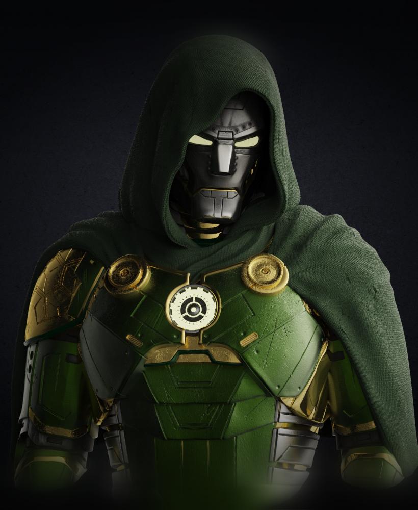 Iron Doom bust (Pre-Supported)  3d model