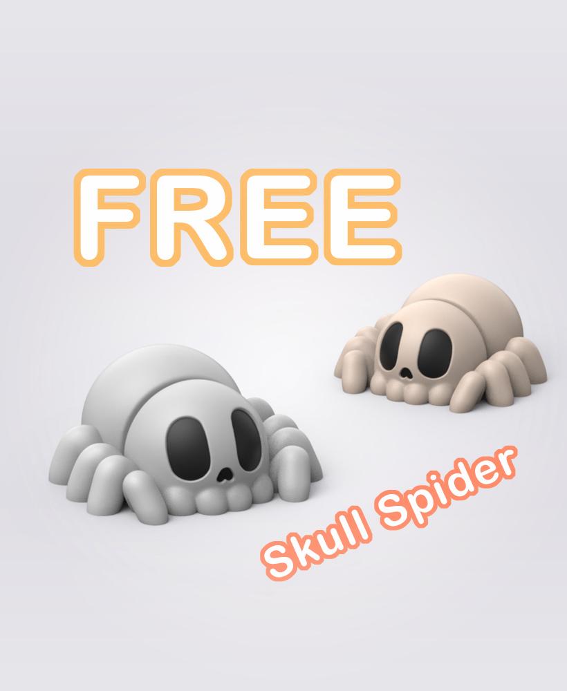 Halloween Flexi Skull Spider 3d model