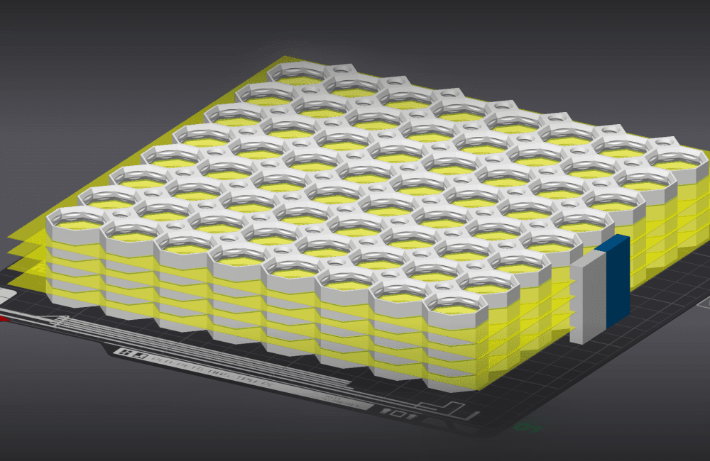 Optimized Multiboard Multi Material 8x8x5H Side Tile Stack 3d model