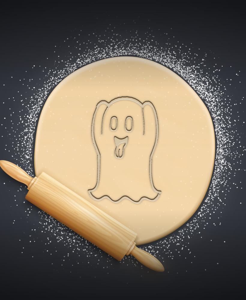 Ghost Cookie Cutter, Biscuit Cutter 3d model