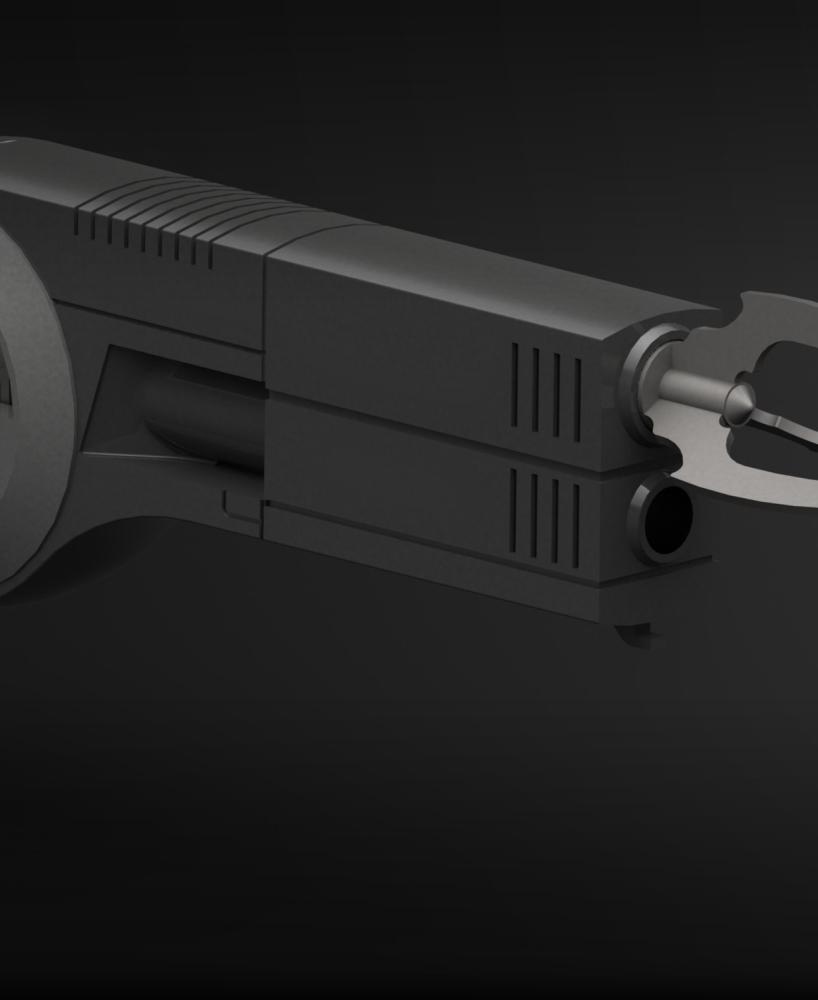 Batman inspired Arkham Grapnel Gun 3d model