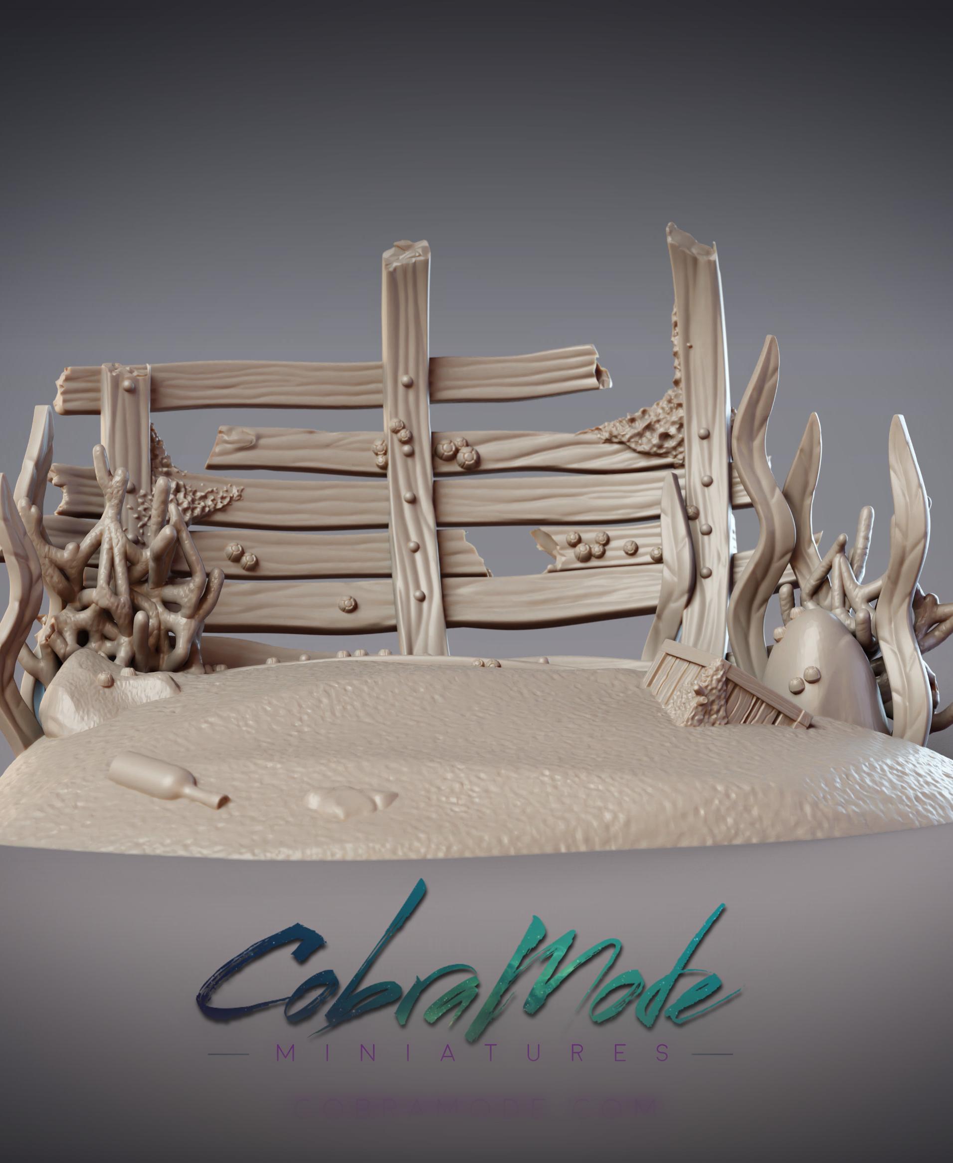 Shipwreck Scatter Terrain (Pre-supported) 3d model