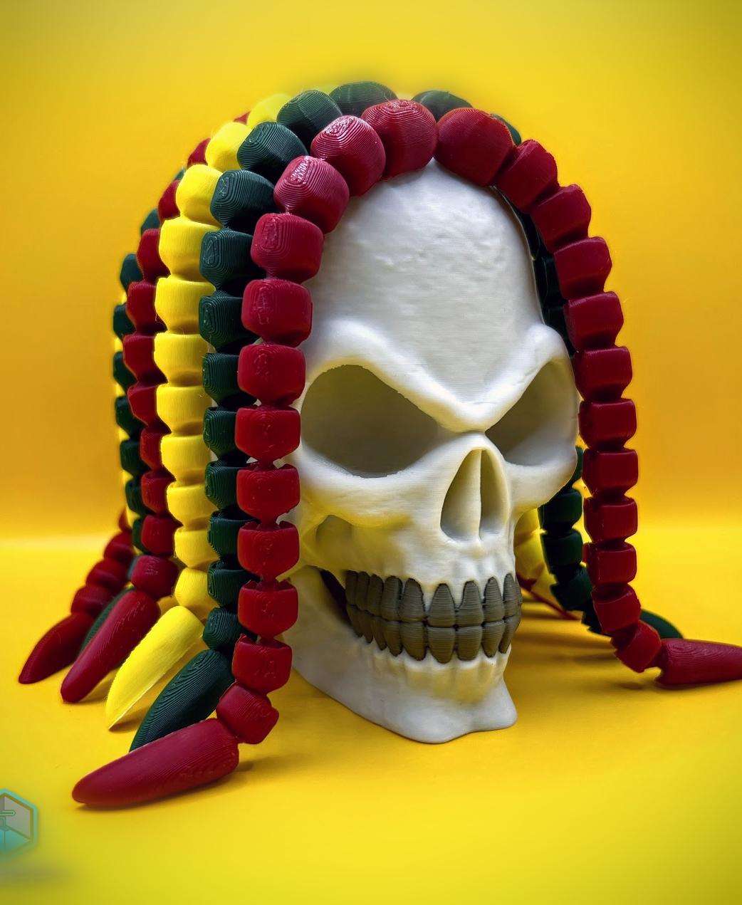 Rasta Skull 3d model