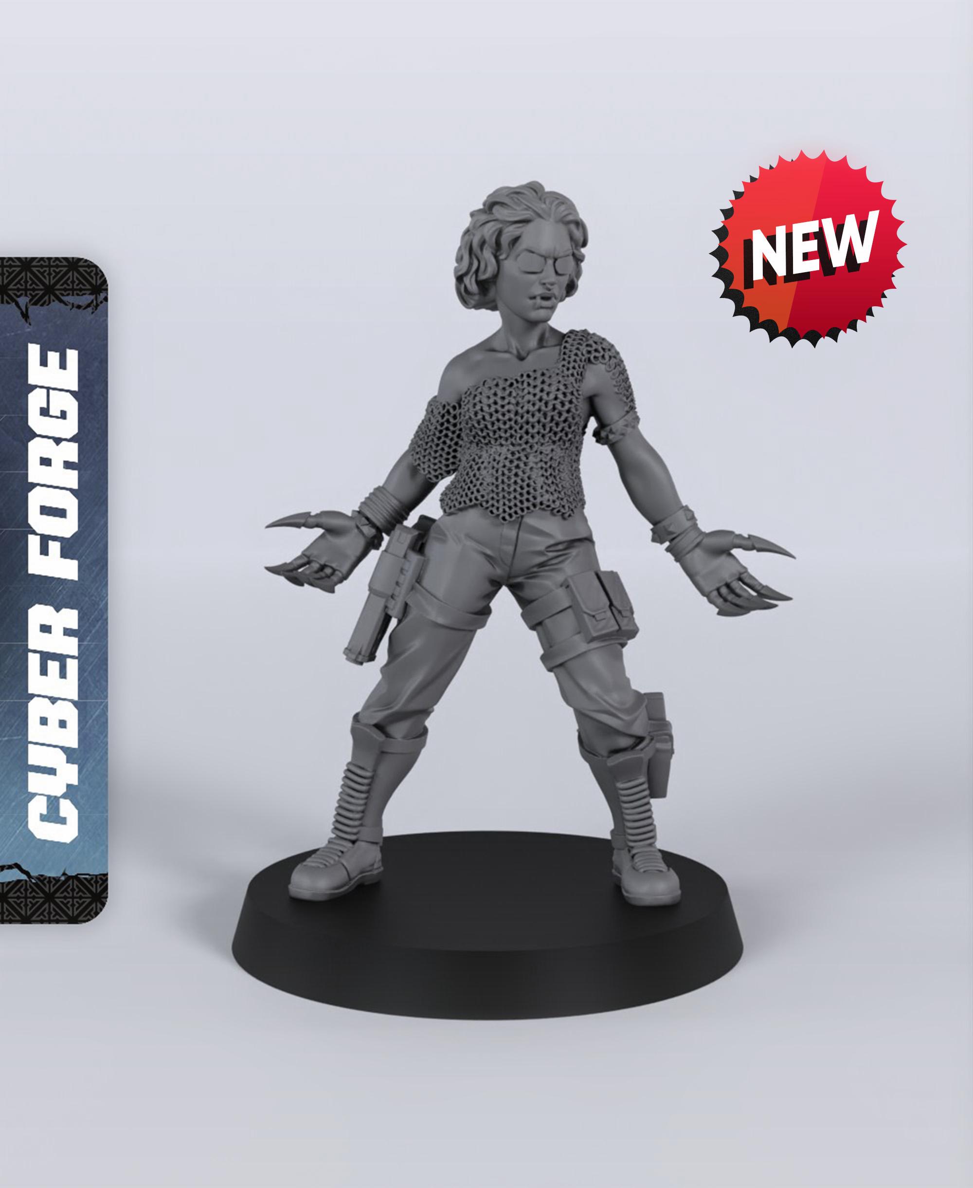 Jane Millions - With Free Cyberpunk Warhammer - 40k Sci-Fi Gift Ideas for RPG and Wargamers 3d model