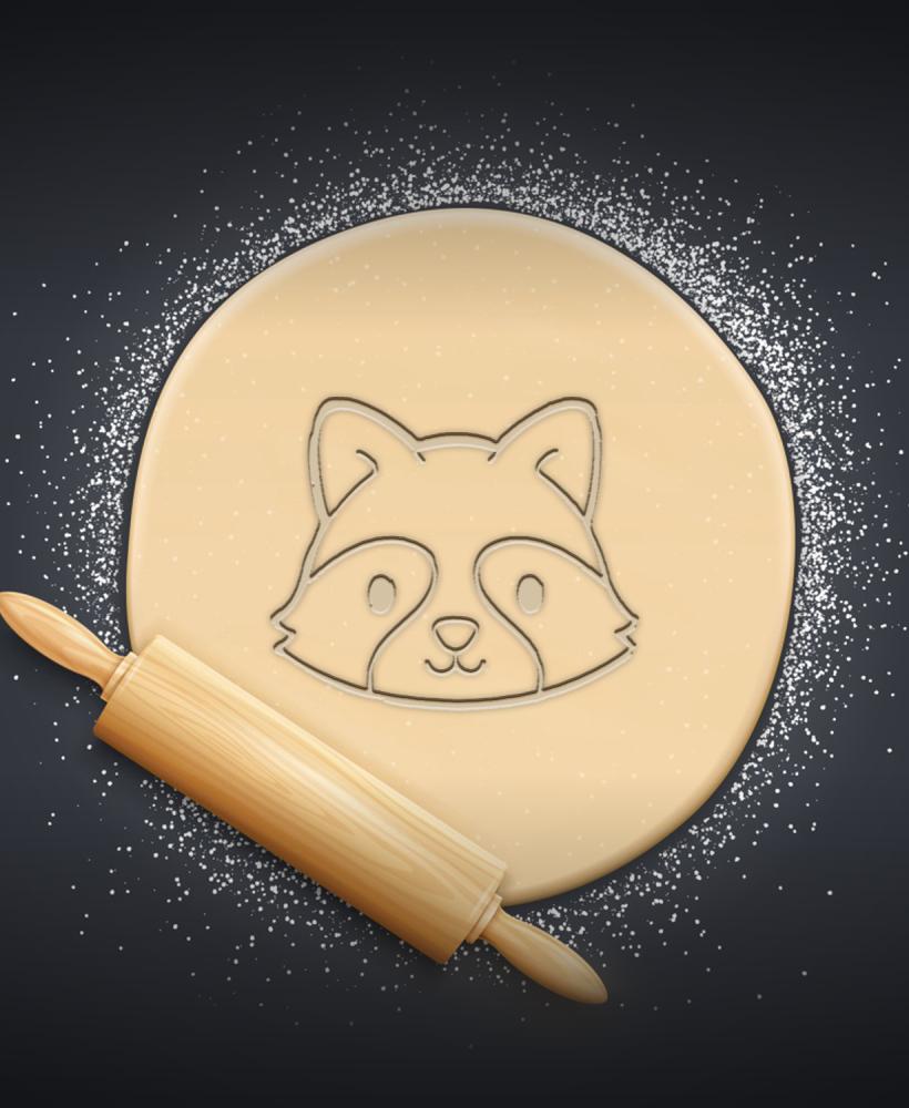 Raccoon Cookie Cutter, Biscuit Cutter 3d model