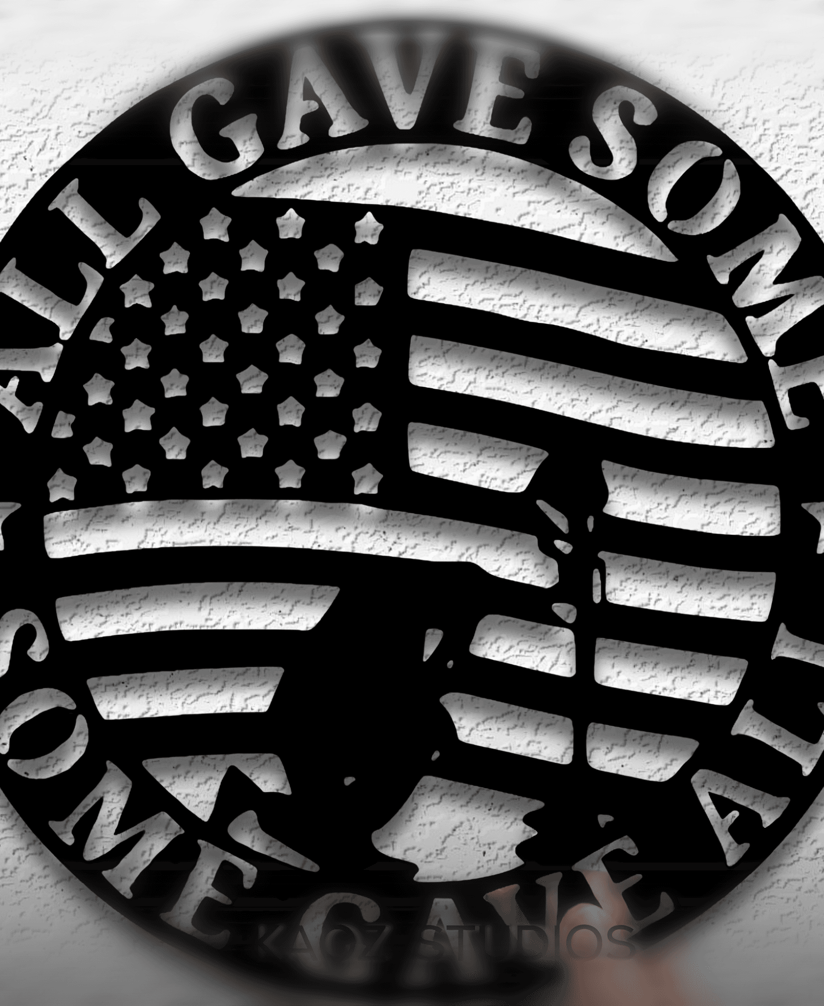 all gave some some gave all wall art military wall decor honor decoration 3d model