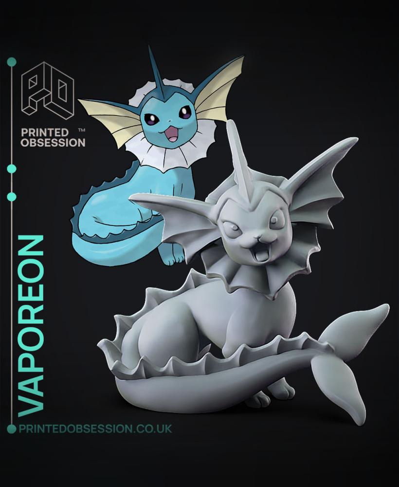 Vaporeon - Pokemon - Fan Art 3d model