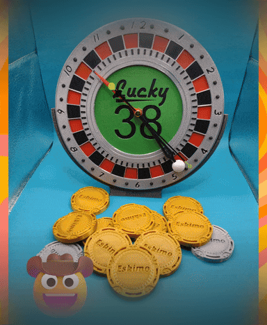 Fallout Lucky 38 Roulette Wall Clock 3d model
