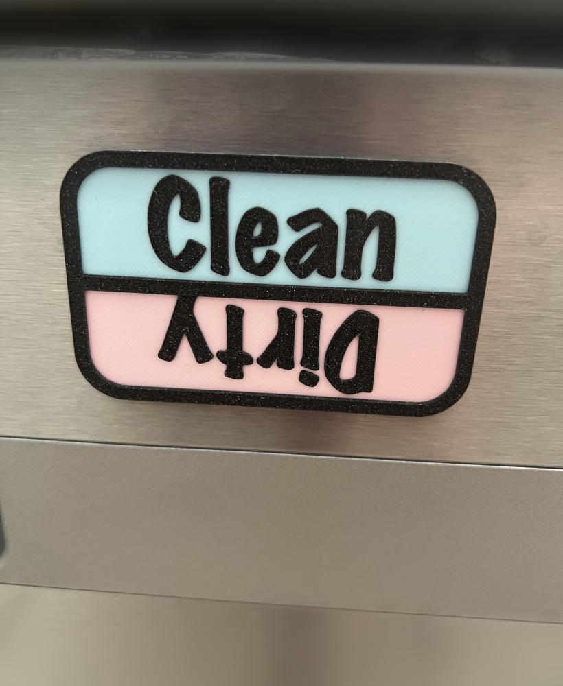 dishwasher sign 3d model