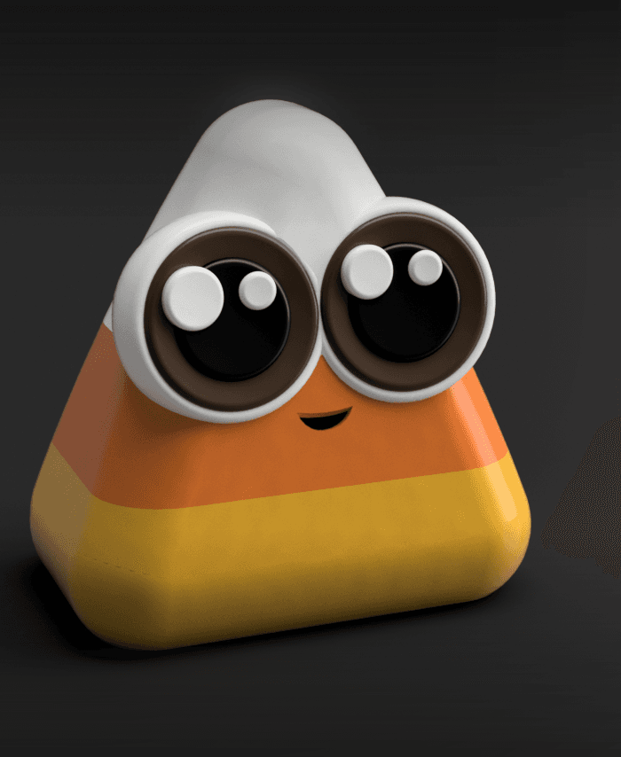 Cute Candy Corn - Print in place 3d model