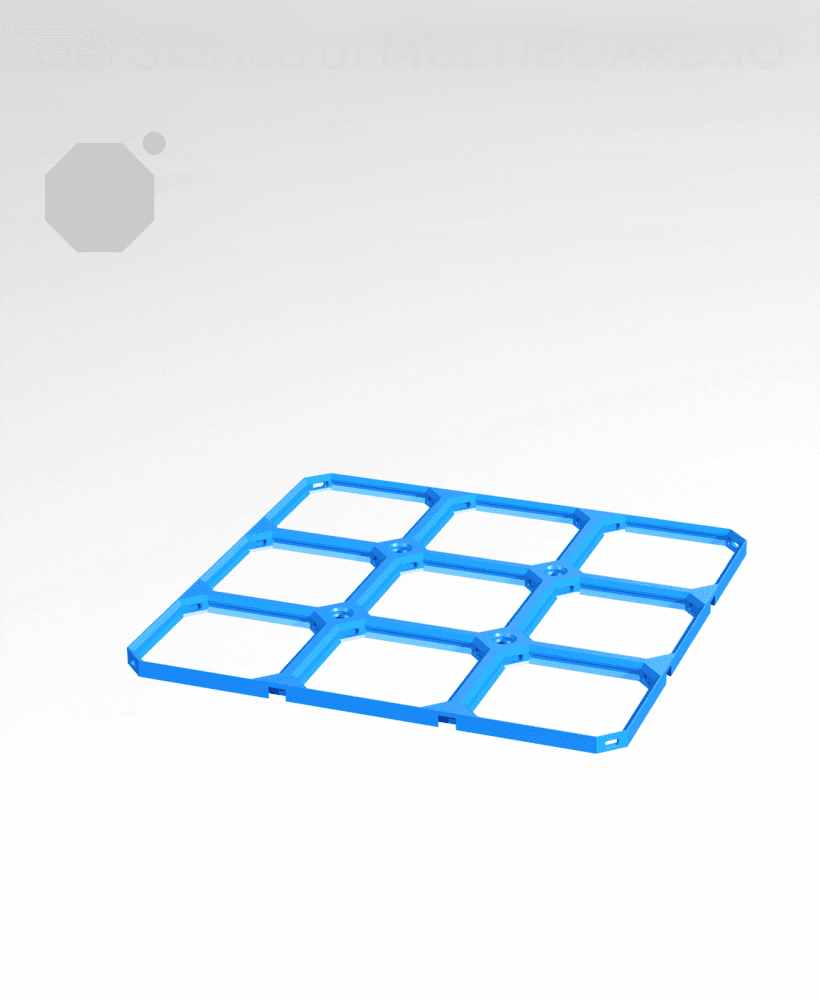 3x3 Multibin Panel 3d model