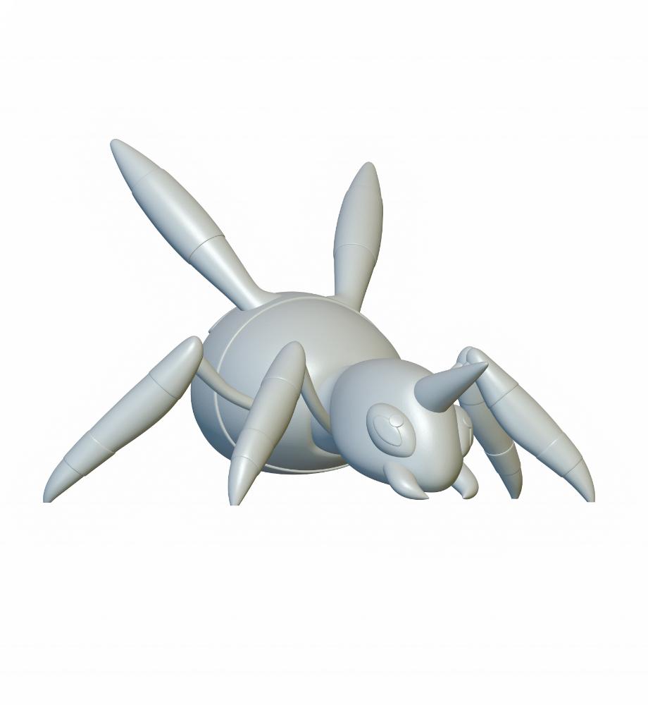 Pokemon Ariados #168 - Optimized for 3D Printing 3d model