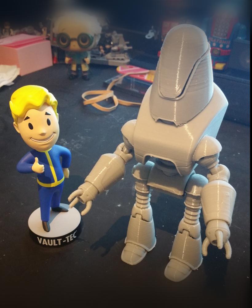 Fallout 4 inspried Protectron Posable Action Figure 3d model