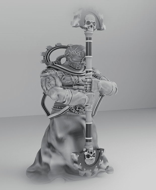 ADEPTUS MECHANICUS - FULGURITE ELECTRO PRIEST WARRIOR 2 W40K 3d model