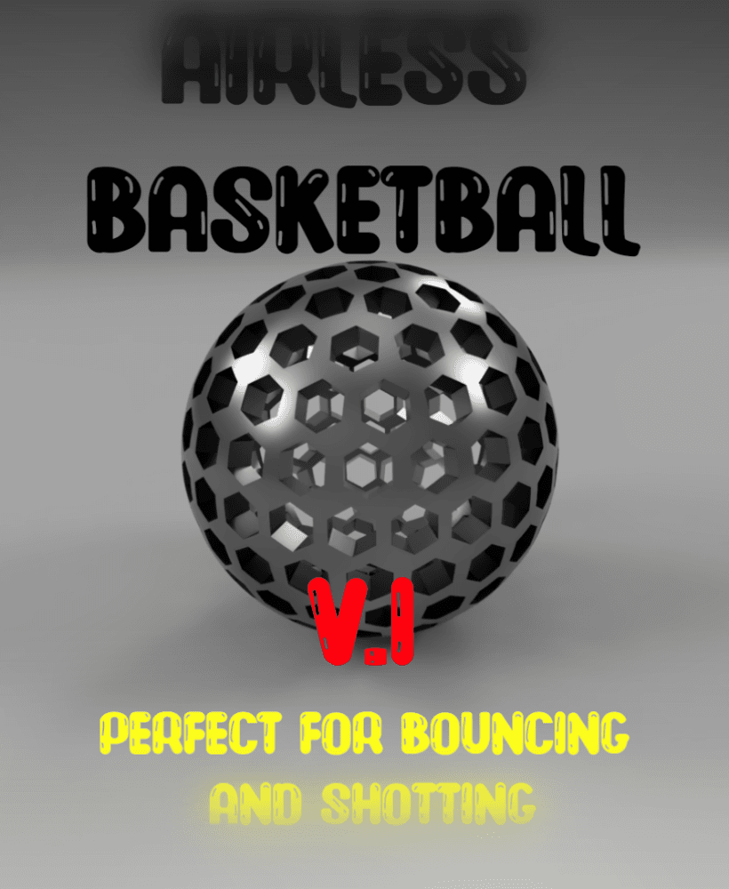 The Newest Airless Basketball 3d model