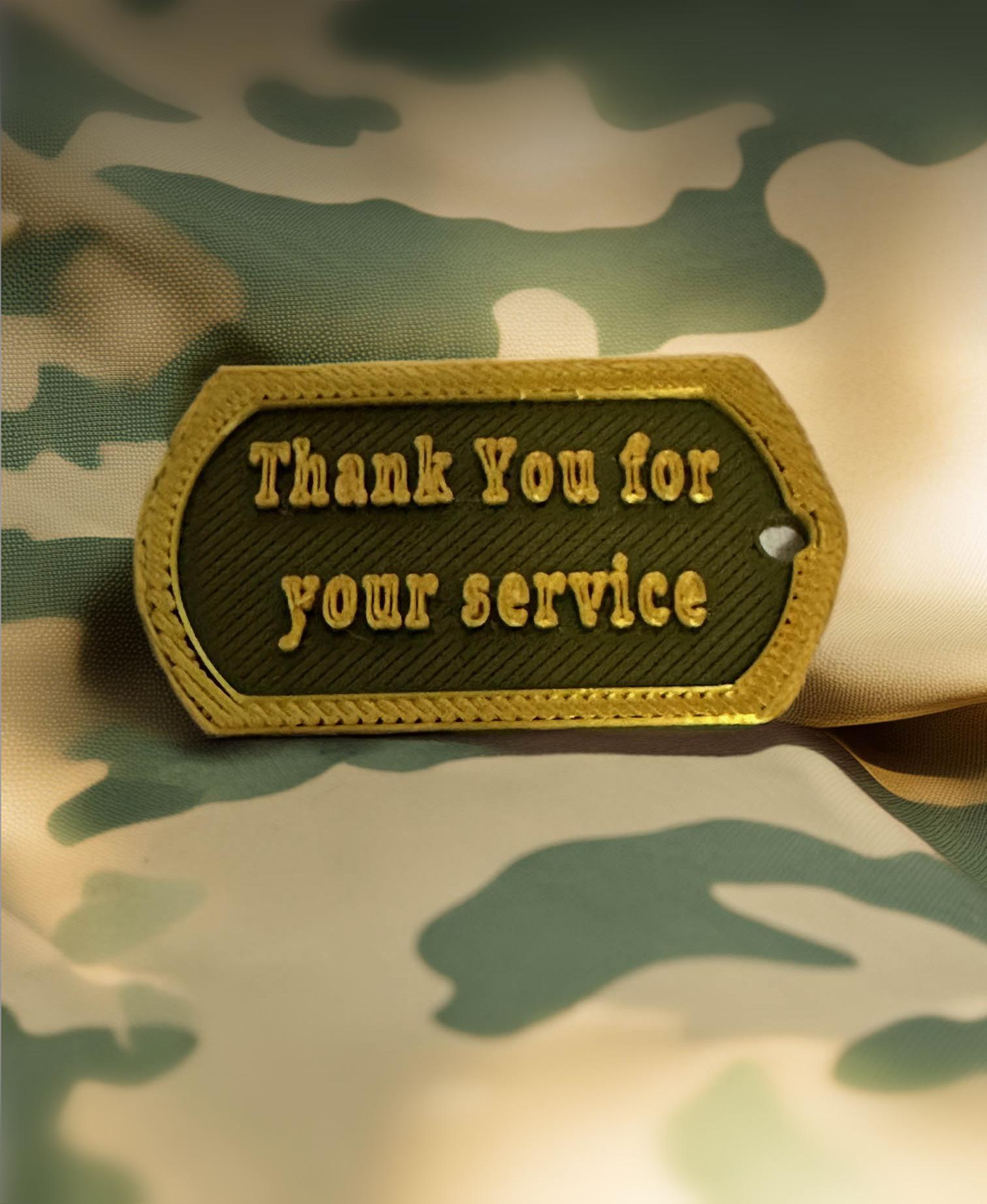 Thank you for your service 3d model