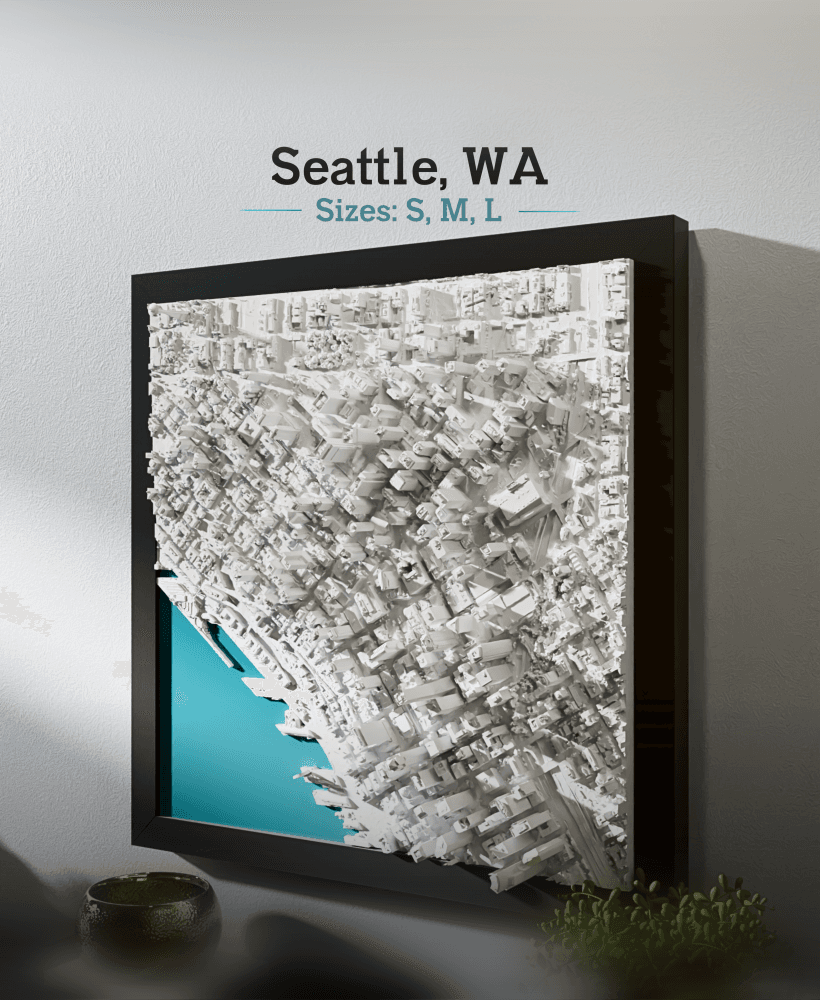 Seattle, WA - Small, Medium, & Large 3d model