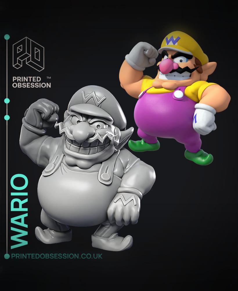 Wario - Super Mario Bros - Fan Art 3d model