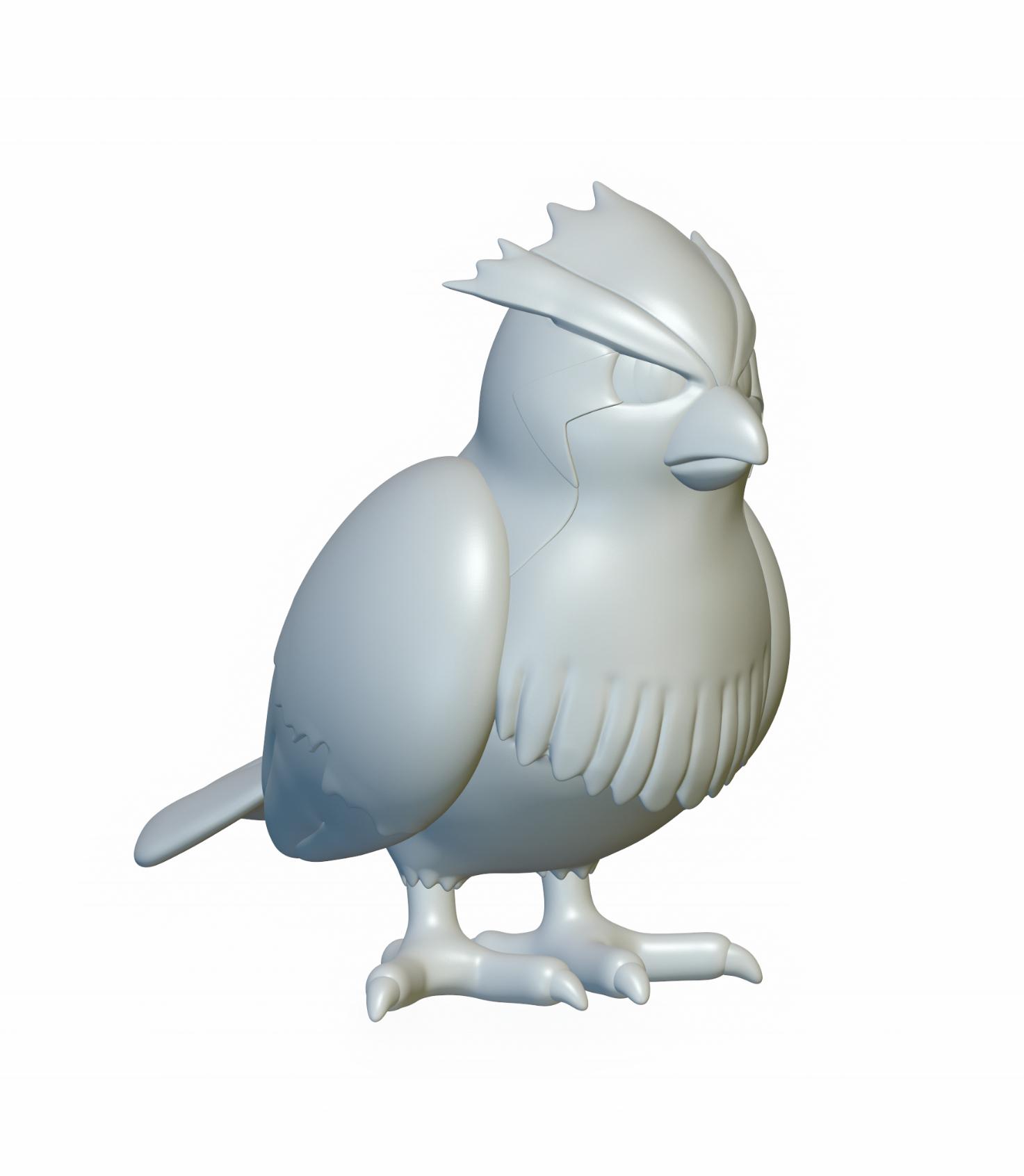 Pokemon Pidgey #16 - Optimized for 3D Printing 3d model
