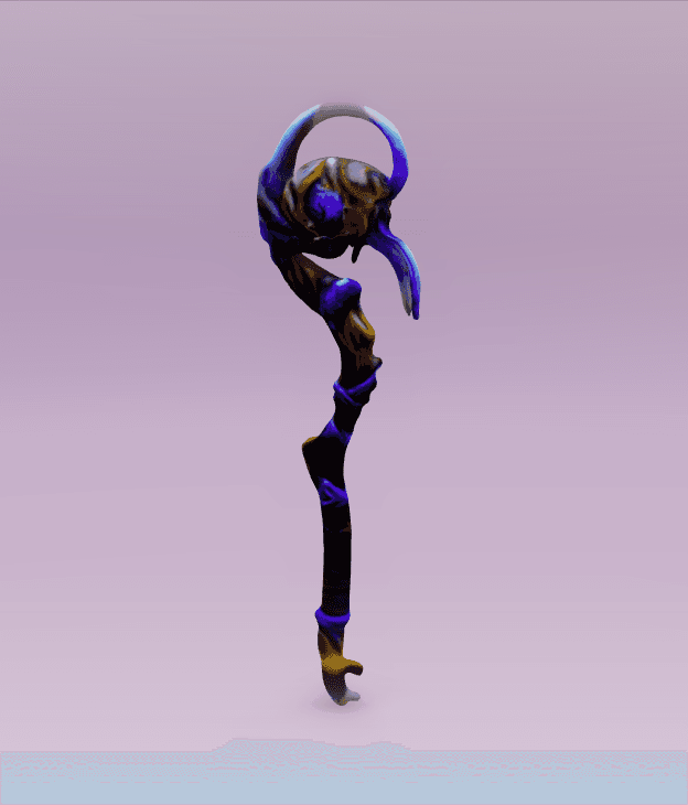 A bird staff V2 3d model