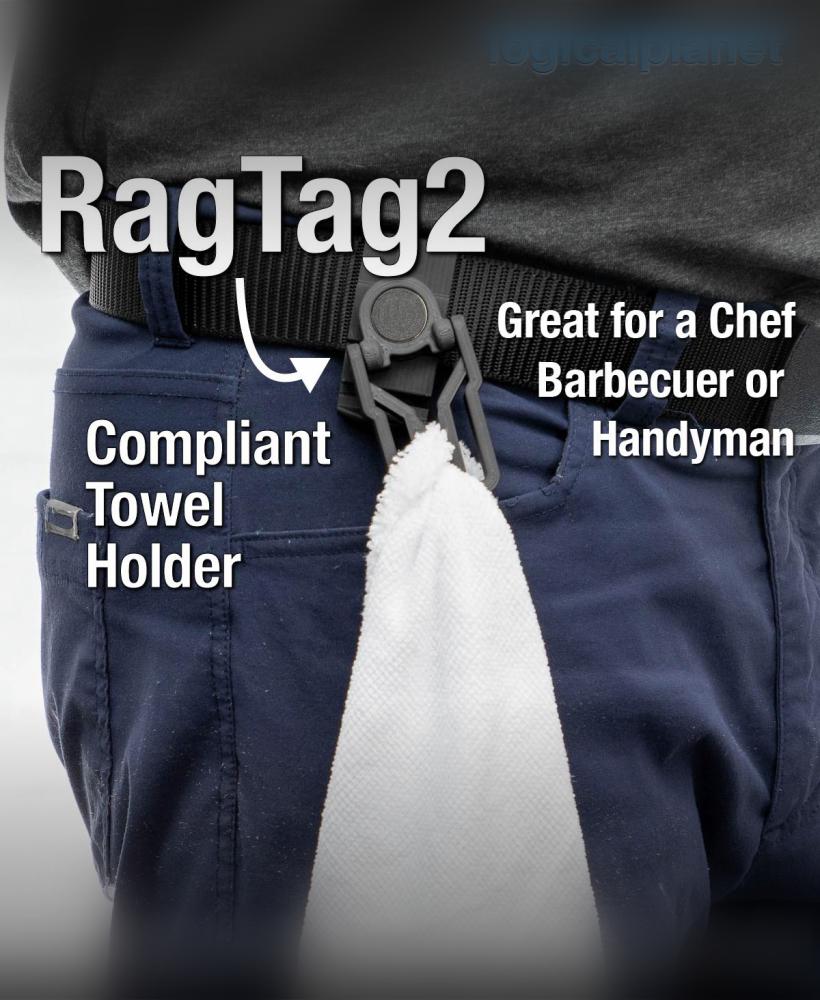 RagTag2 Towel or Rag holder for chefs and barbecuers 3d model