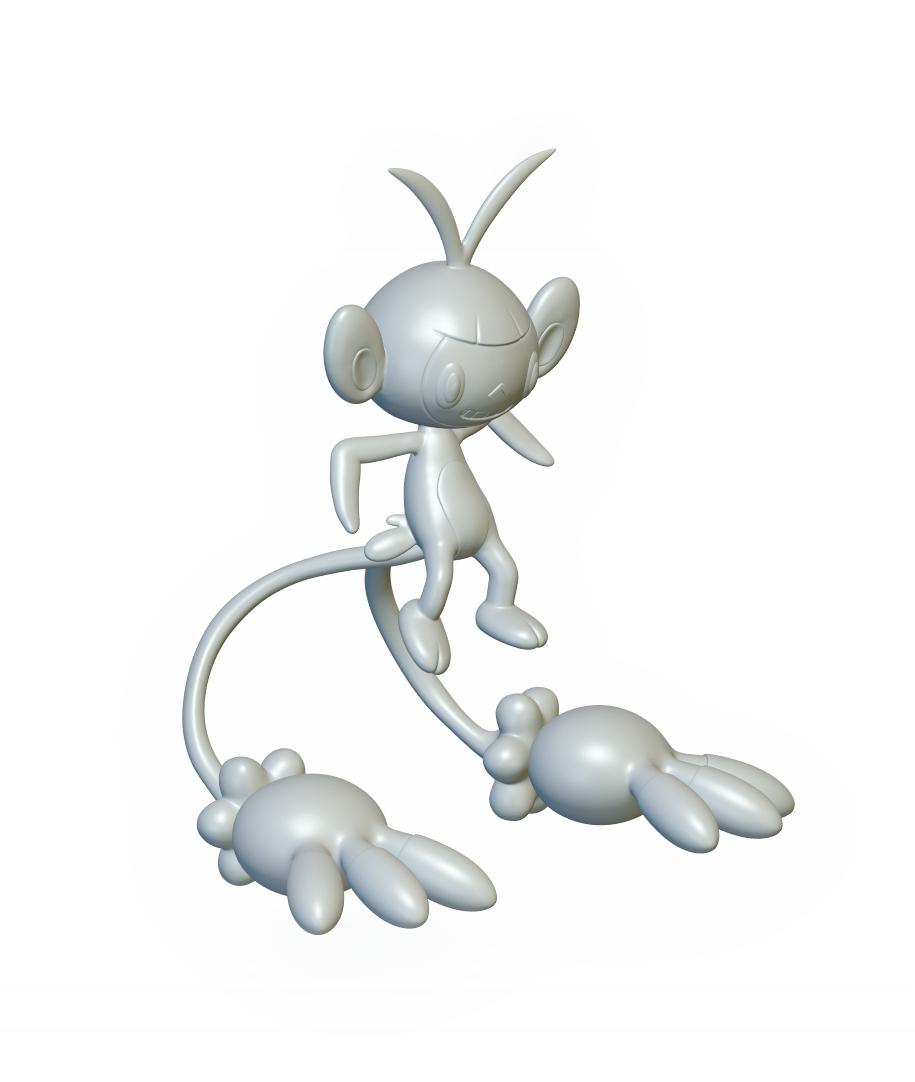 Pokemon Ambipom #424 - Optimized for 3D Printing 3d model