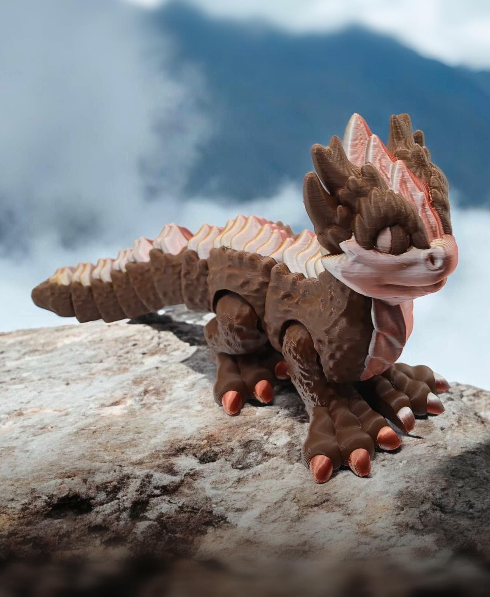 Baby Stone Dragon 3d model