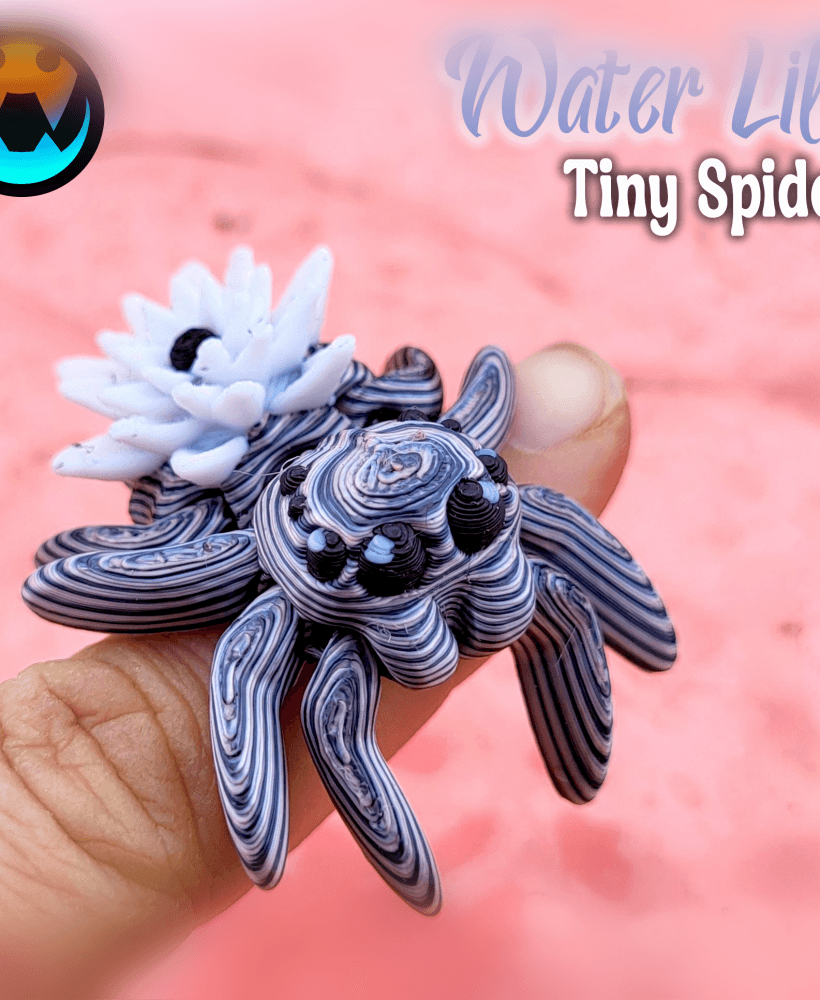 Tiny Water Lily Spider 3d model