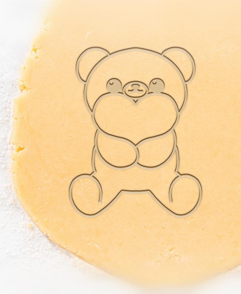 Bear Cookie Cutter, Biscuit Cutter 3d model