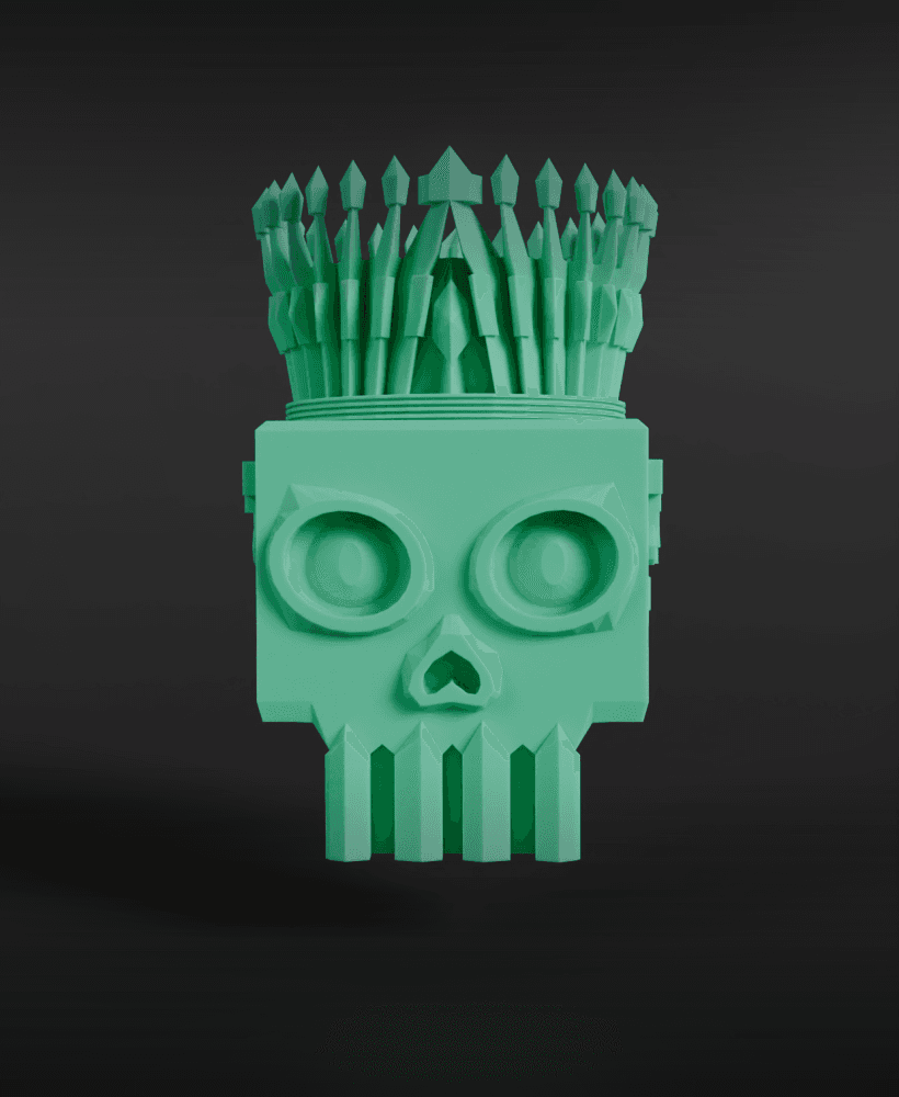 Skullibrator - Calibration skull cube 3d model