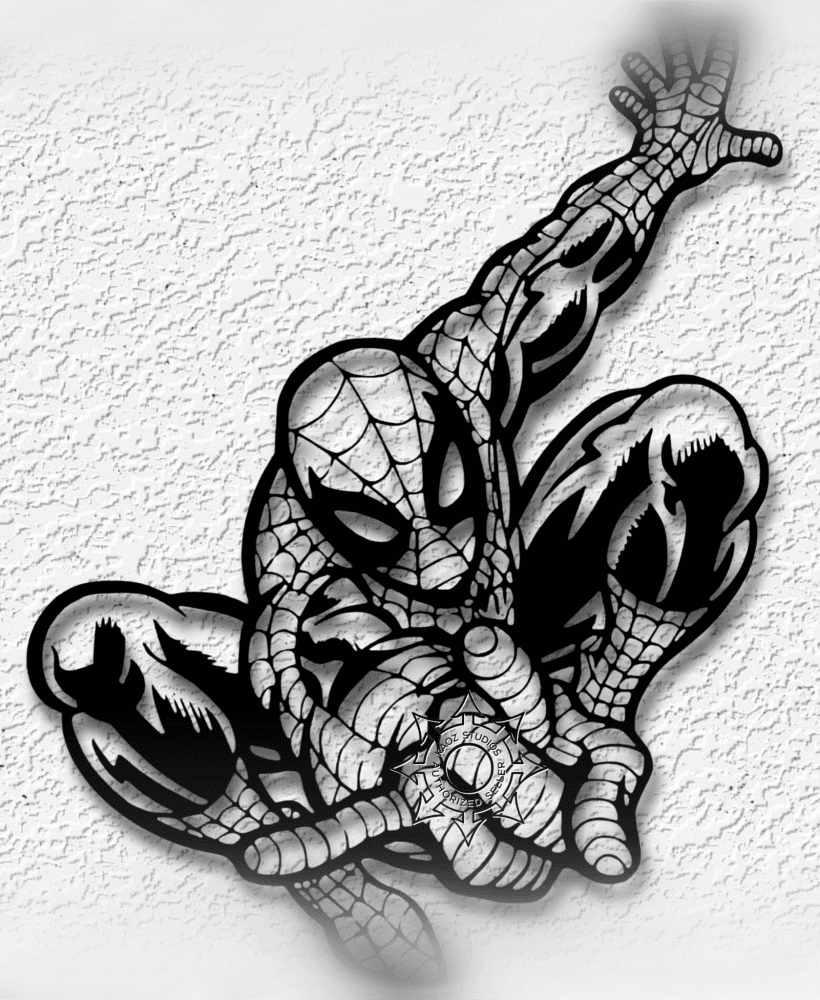 Spiderman wall art Spidey decor Avengers Superhero 3d model