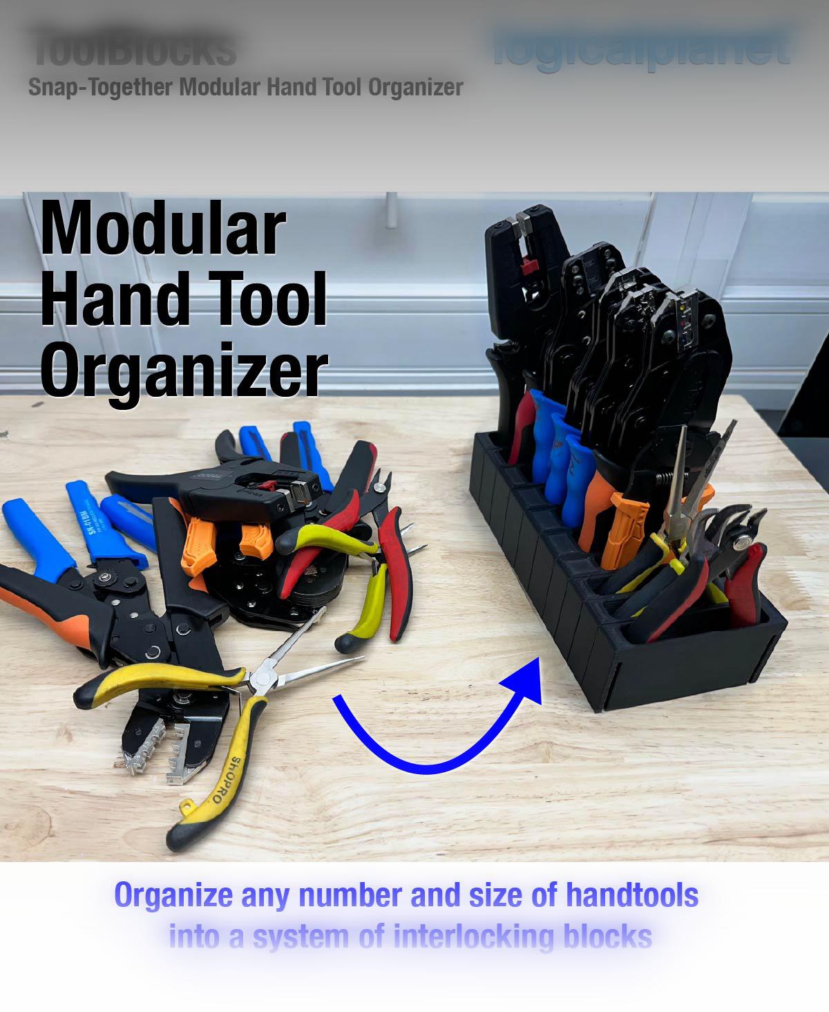 Tool Blocks - Modular Hand Tool Storage 3d model