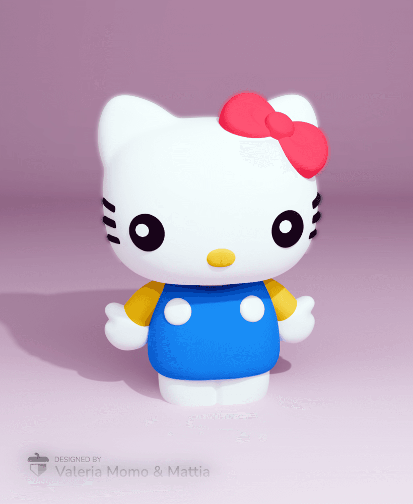 Hello Kitty 猫头 3D Funko Pop! Bobblehead Style Figure 3d model