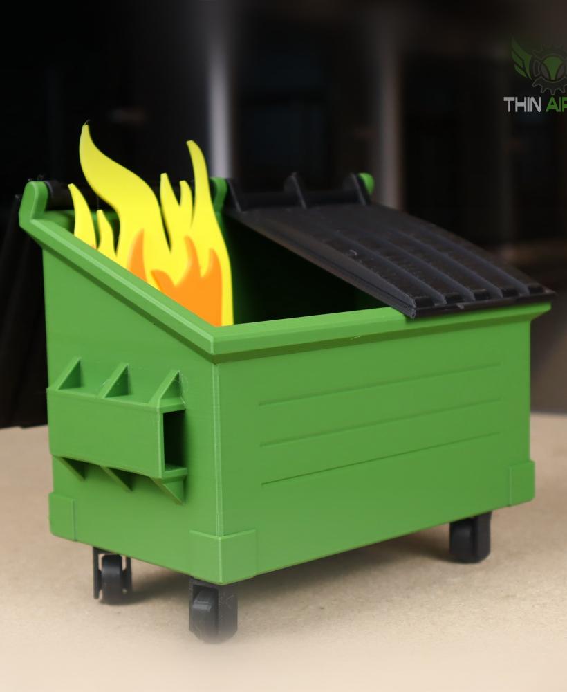 Desktop Dumpster Fire 3d model