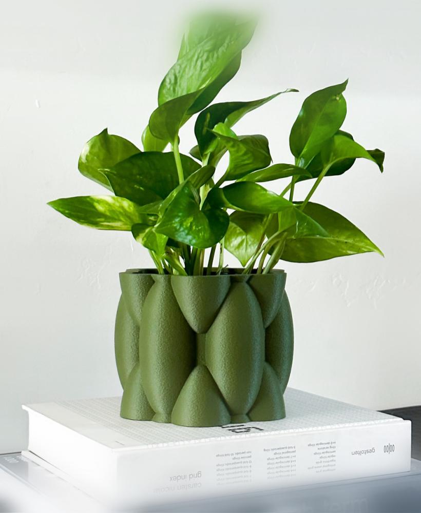 pneumaFORM 4in Planter.3mf - gangster green - 3d model