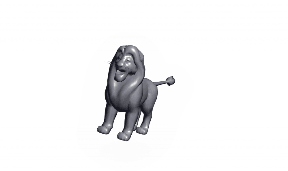 lion.obj 3d model