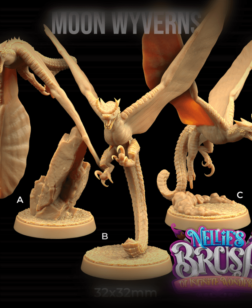 Moon Wyrverns 3d model