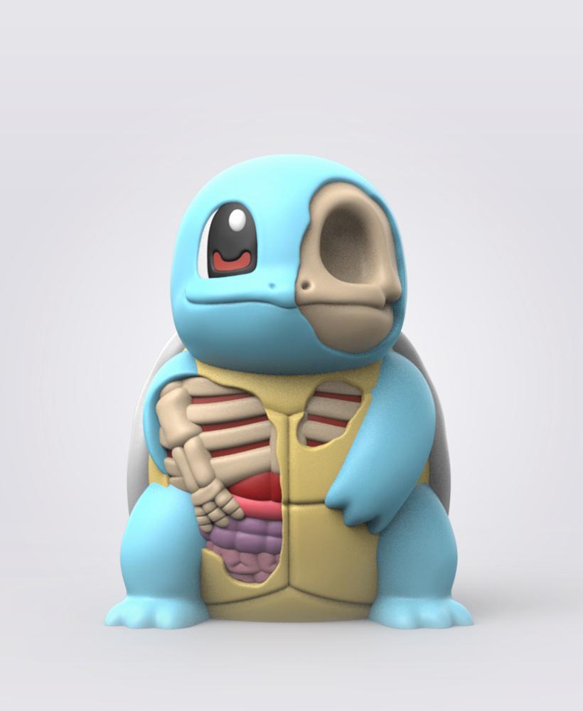 Halloween Squirtle (Easy Print No Supports) 3d model