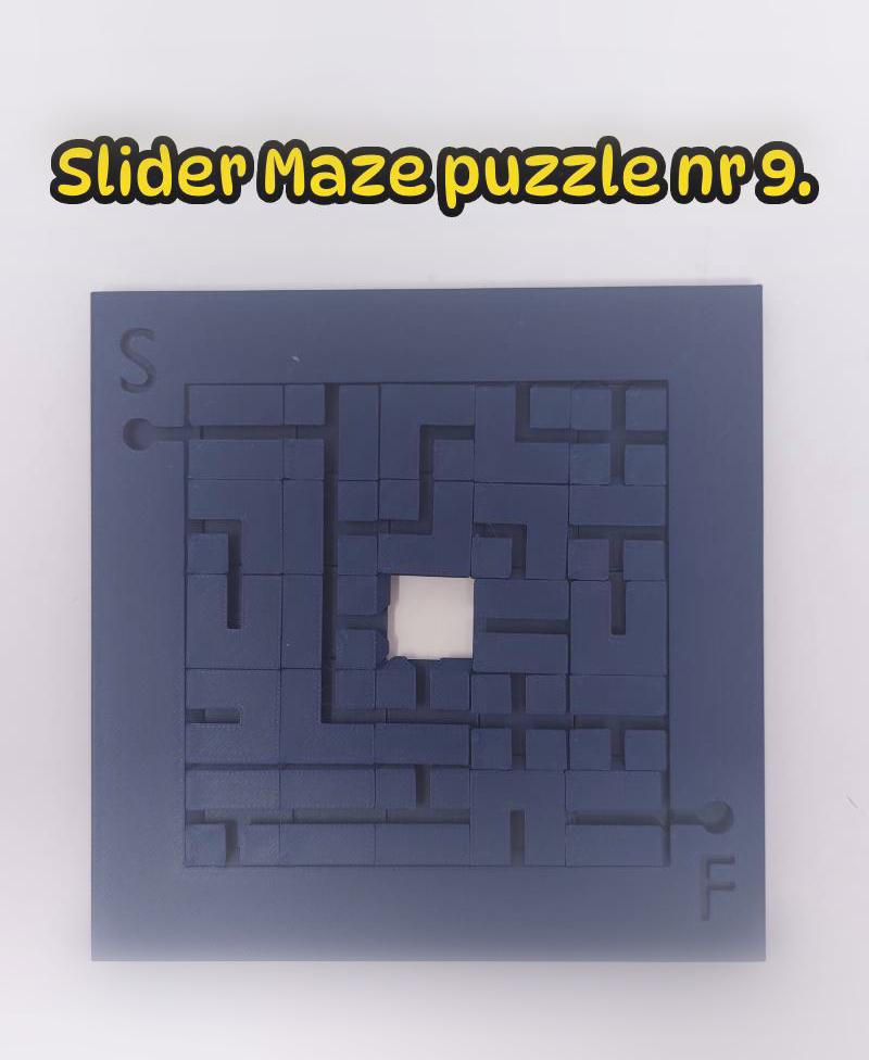 Slider Maze puzzle nr 9. 3d model