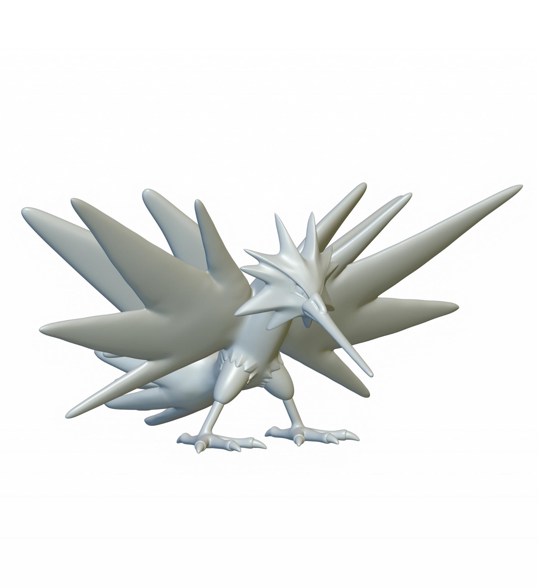 Pokemon Zapdos #145 - Optimized for 3D Printing 3d model
