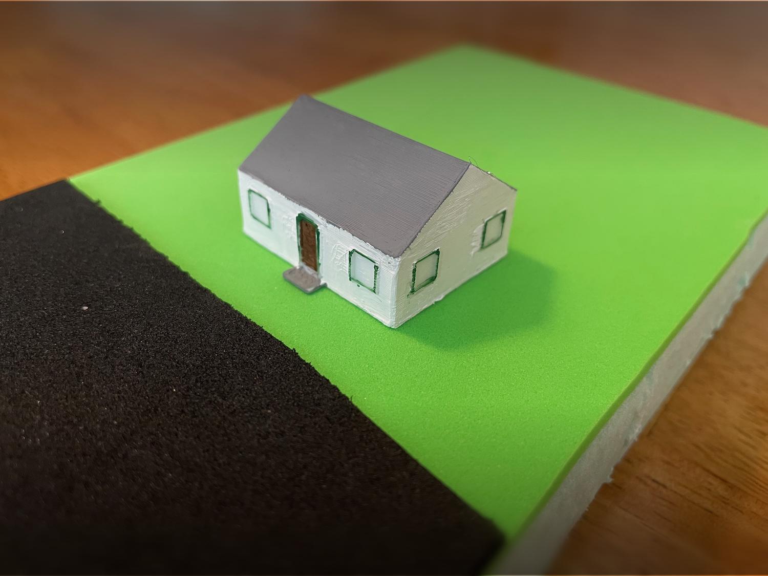 Z scale cottage 3d model