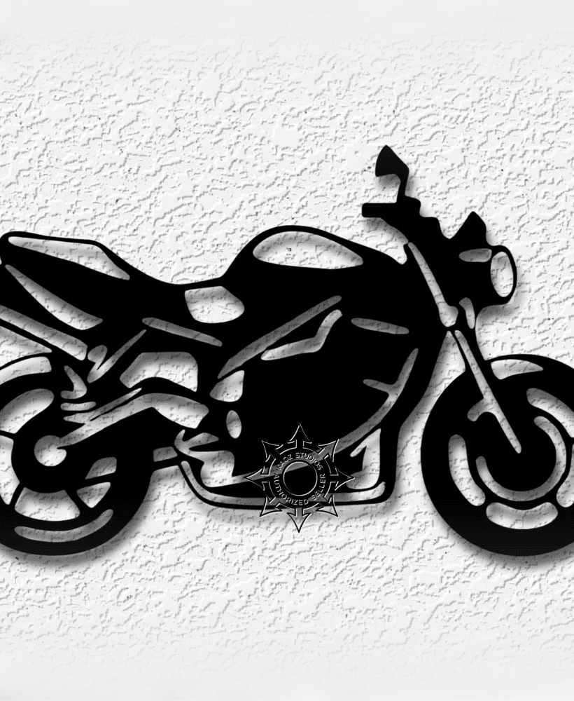 motorcycle wall art bike decor 3d model