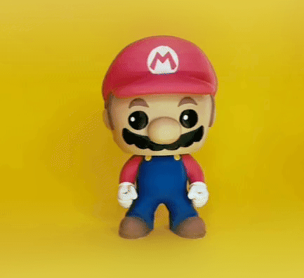 Super Mario 3D Bobblehead Funko Pop! Style Figure 3d model