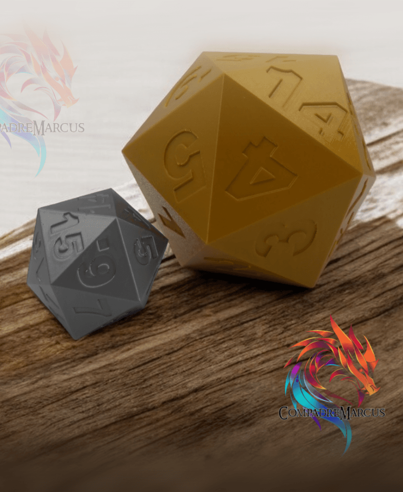 MTG life counter dice set of 2 3d model