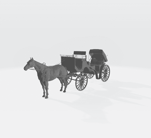 Horse carriage.stl 3d model